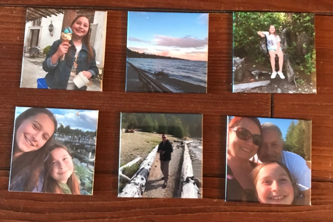 Custom 2.5"x2.5" photo magnets