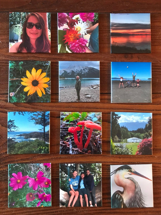 Custom 2.5"x2.5" photo magnets